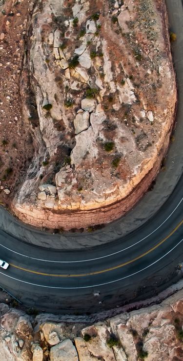 USA Reisen - Der Dead Horse Mesa Scenic Byway ist eine atemberaubende Panoramastrasse.