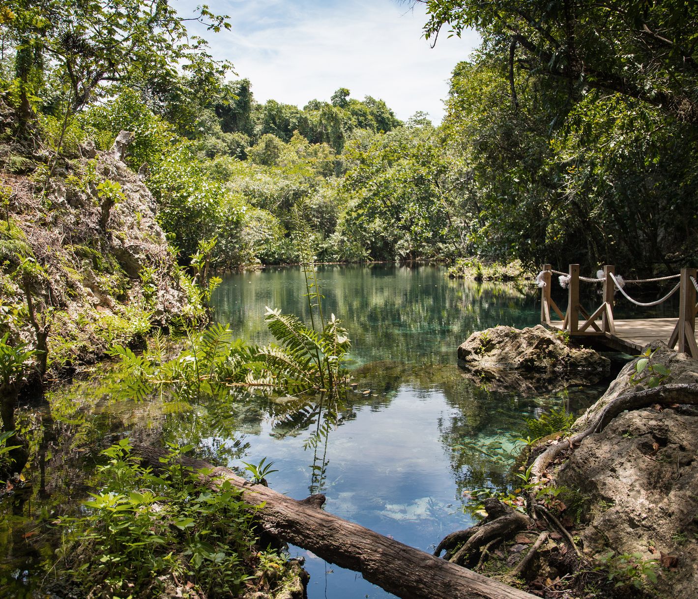Abkühlung in der Lagune