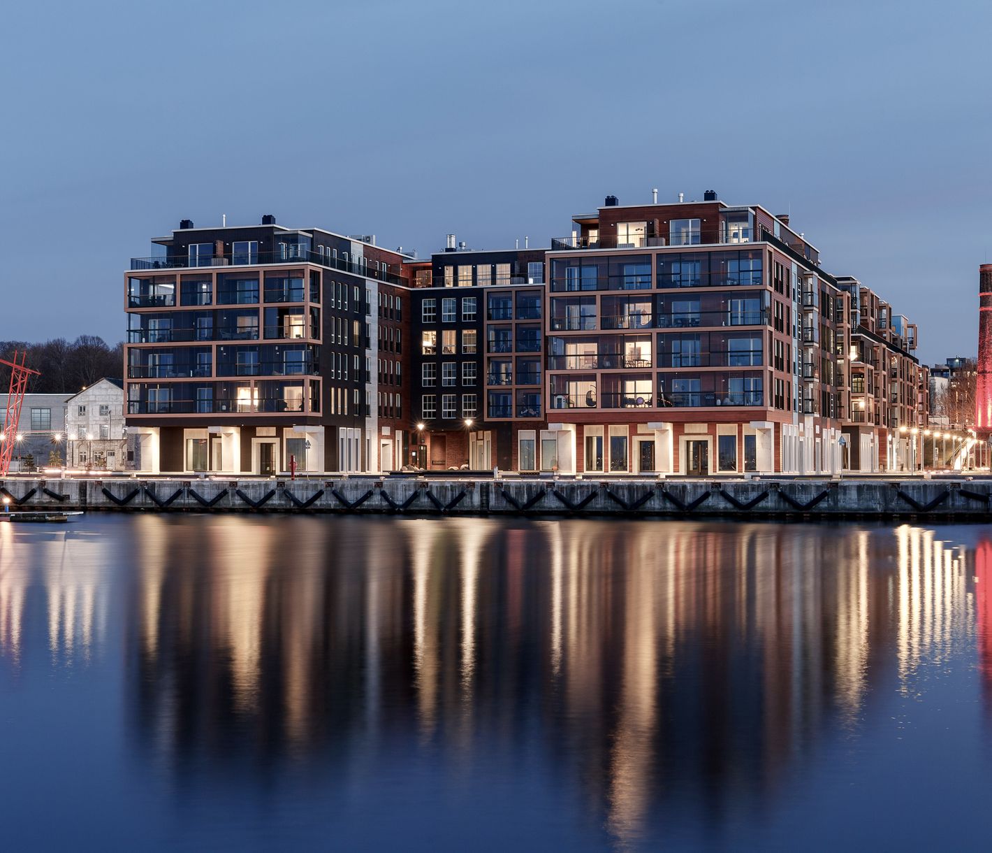 Stadtteil Noblessner, ein Teil von Tallins moderner Seite