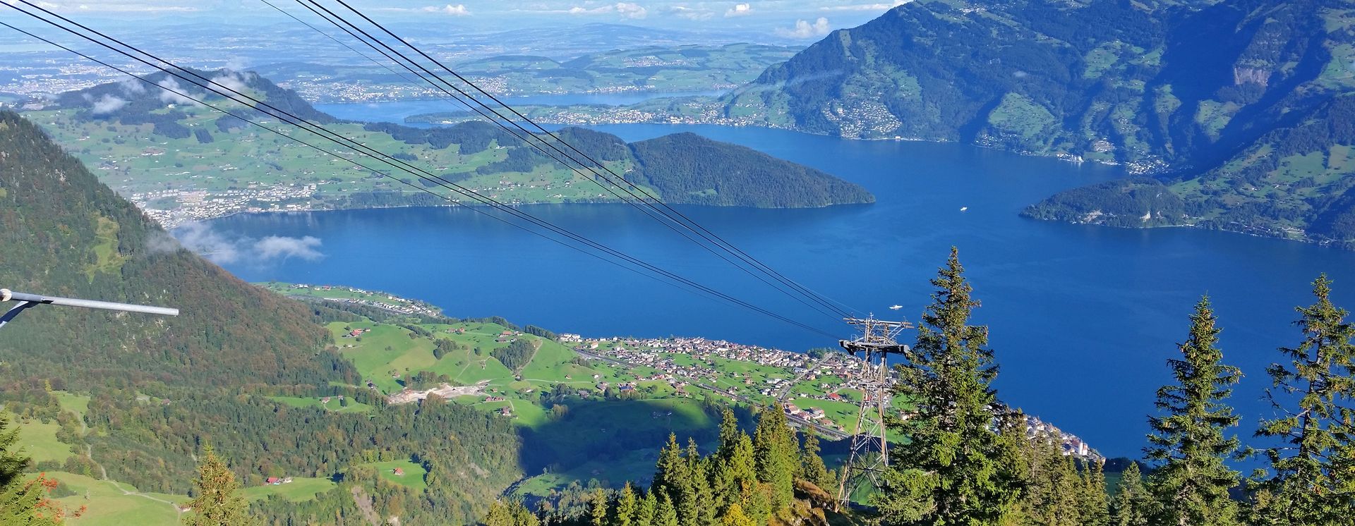 Blick auf den Vierwaldstättersee im Sommer