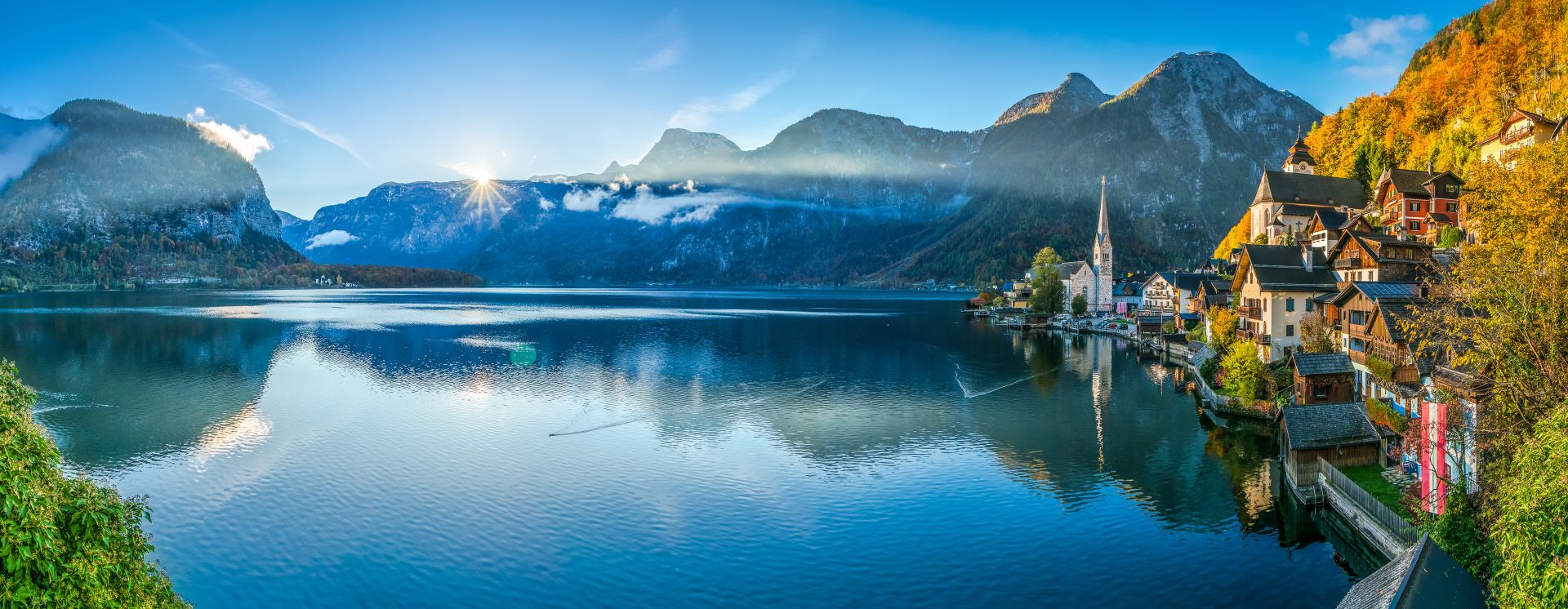 Hallstatter See in Oberösterreich im Salzkammergut