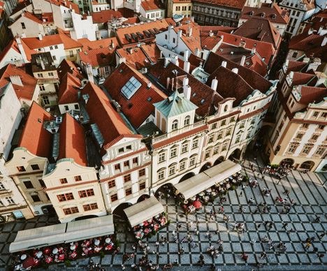 Das typische Leben in Prag