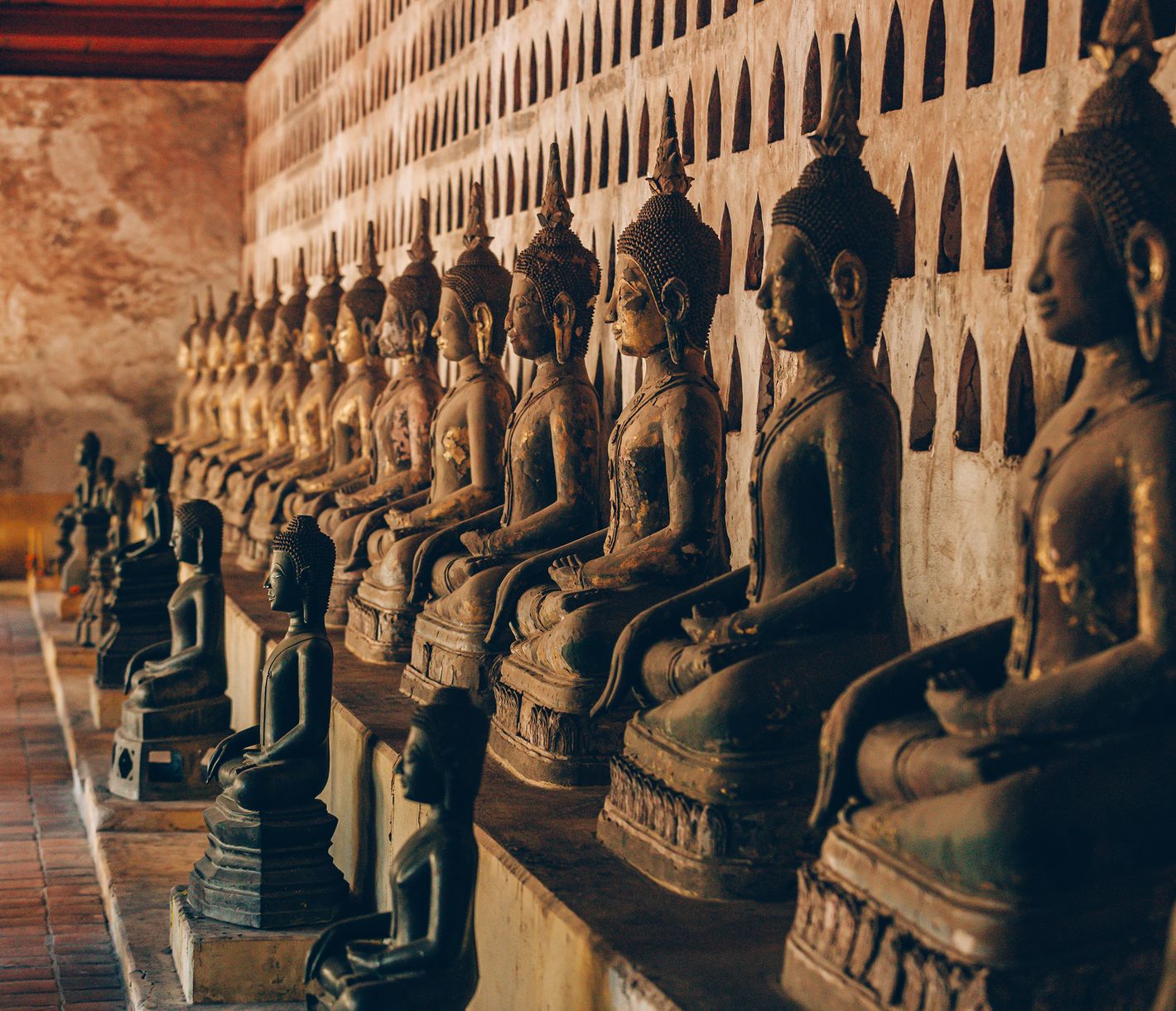 Der Wat-Sisaket-Tempel in Vientiane beheimatet über 10'000 Buddha-Statuen.