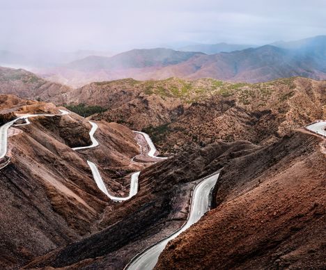 Route dans l'Atlas