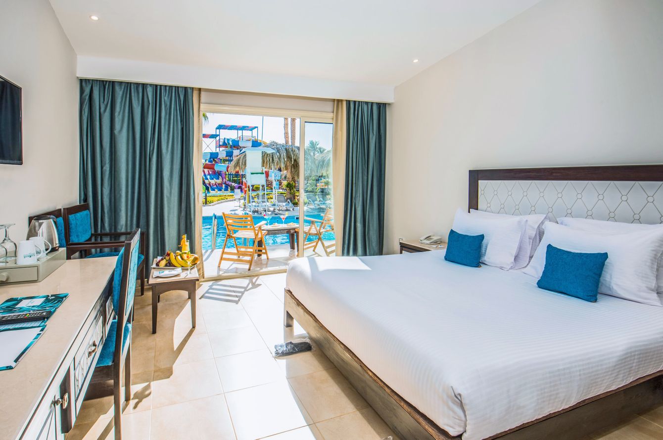 Chambre double Superior avec accès direct à une piscine commune