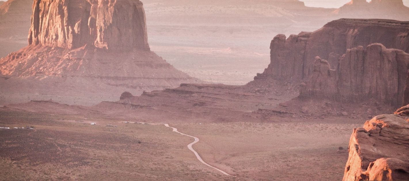 Eines der berühmtesten Wahrzeichen des Südwestens, das Monument Valley