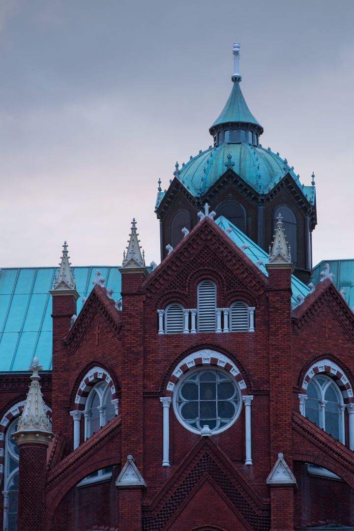 Die im neugotischen Stil errichtete St. Josephs Church gehört zu den prächtigsten Bauten in Macon.