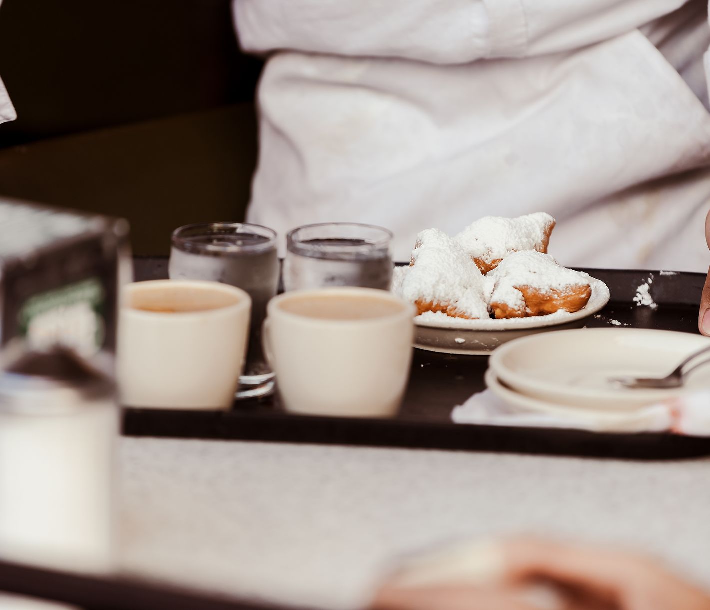 Die Beignets, ein französisches Gebäck, gehören zu einem New-Orleans-Besuch dazu.
