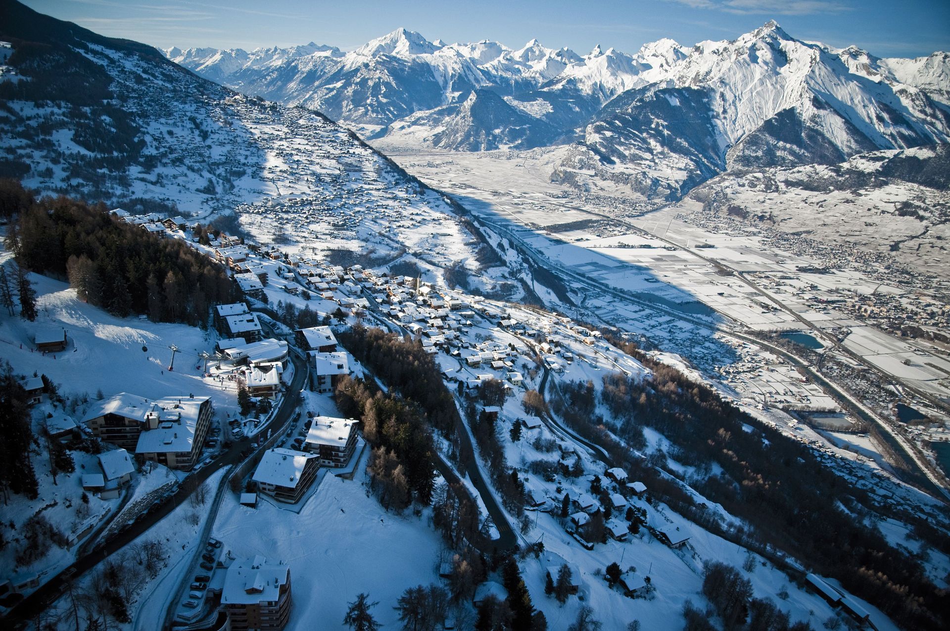 Blick über Veysonnaz im Winter
© lafouinographe