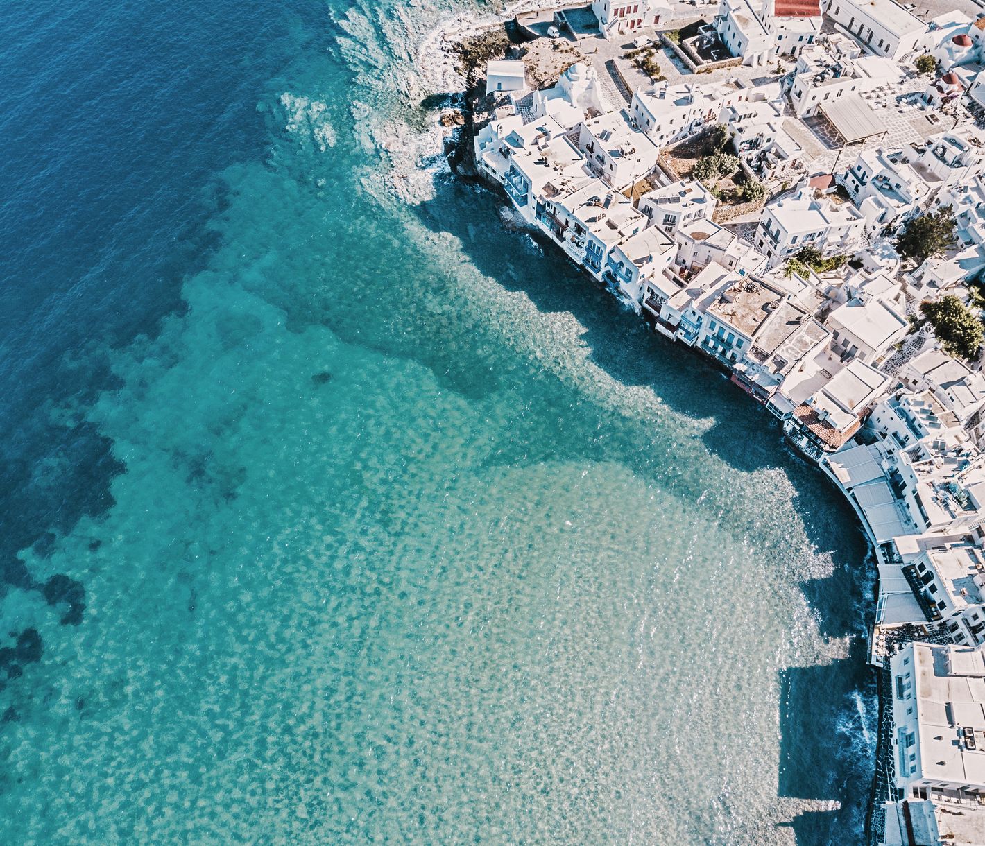 Ein Haus direkt am Meer – auf Mykonos ist dies Alltag.