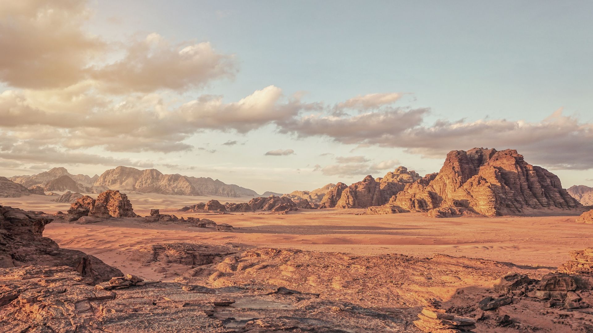 Paysage unique du Wadi Rum