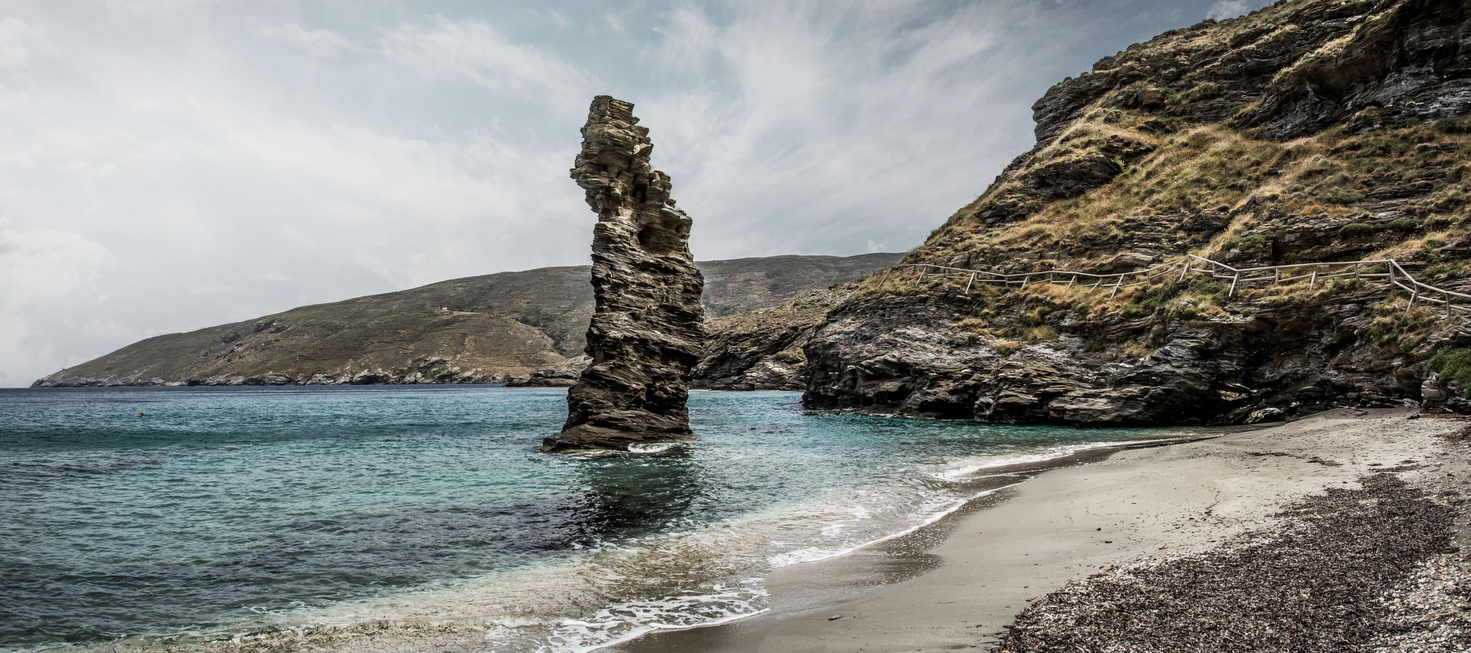 Der Strand Tis Grias to Pidima bei Ormos Korthiou