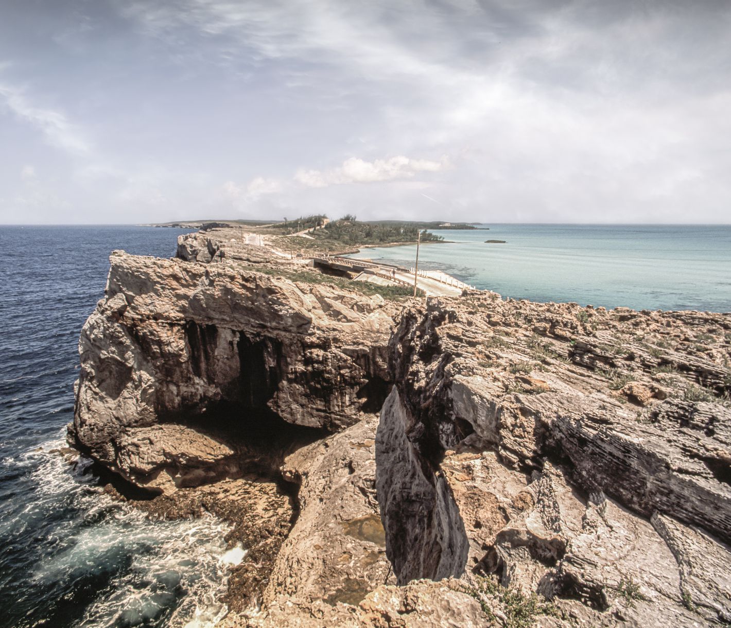 Glass Window Bridge auf Eleuthera