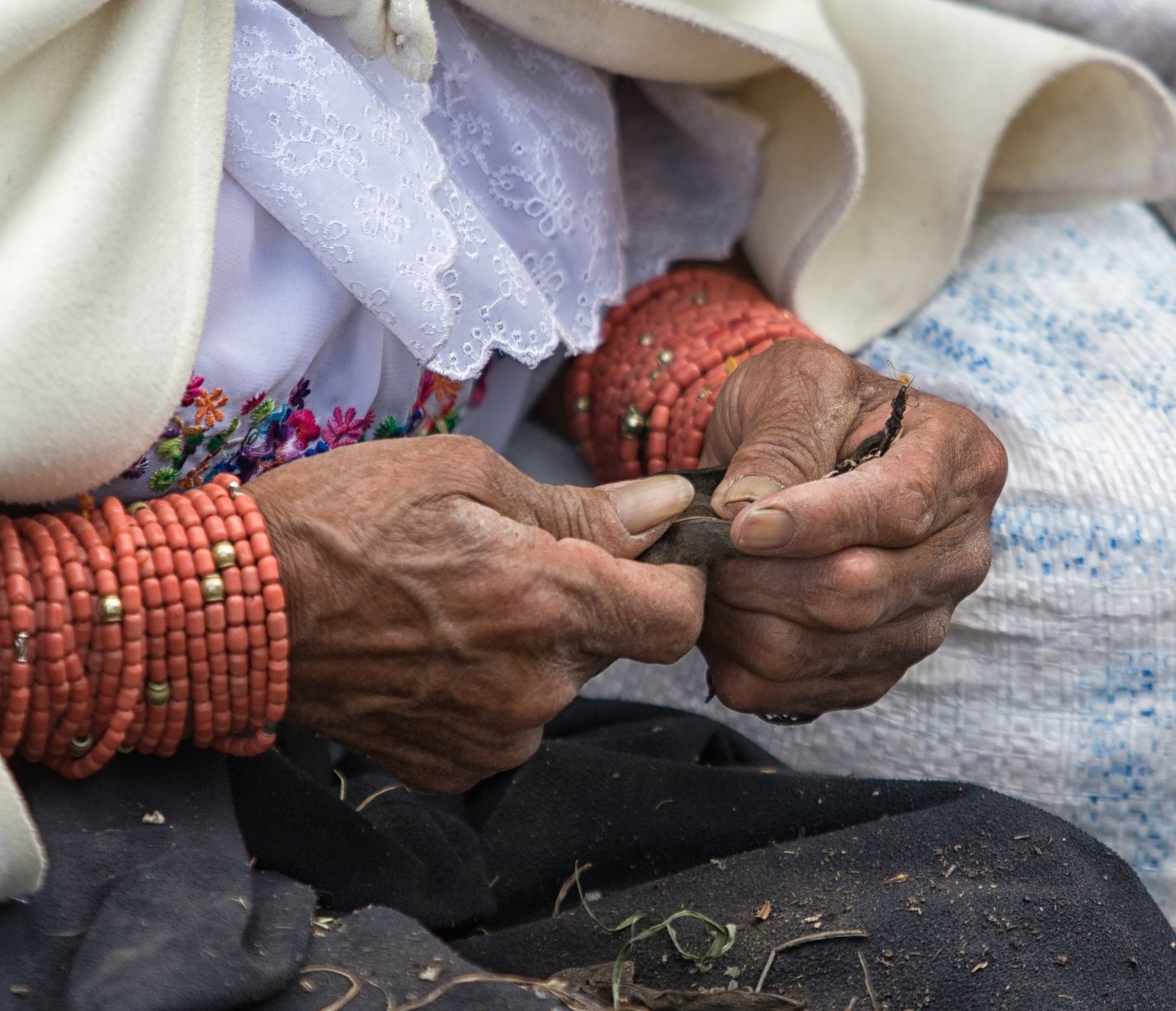 Auf dem Markt von Otavalo