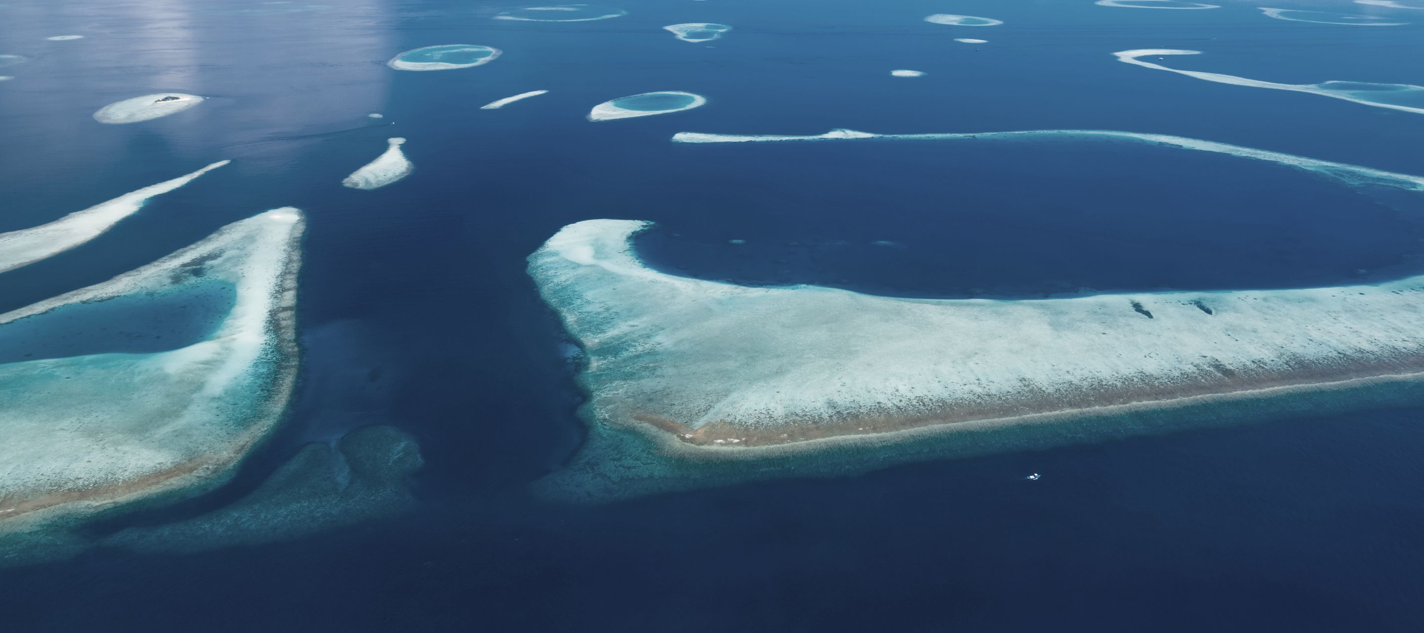 Blick auf den einzigartigen Archipel im Indischen Ozean