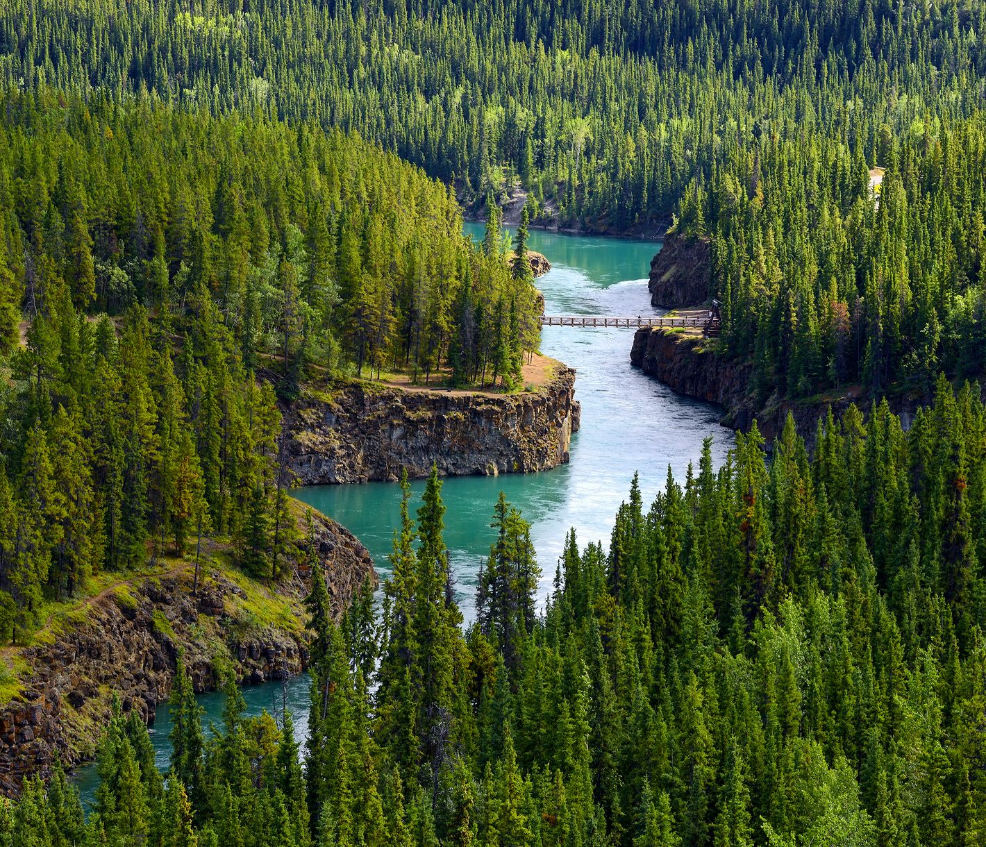 Miles Canyon bei Whitehorse