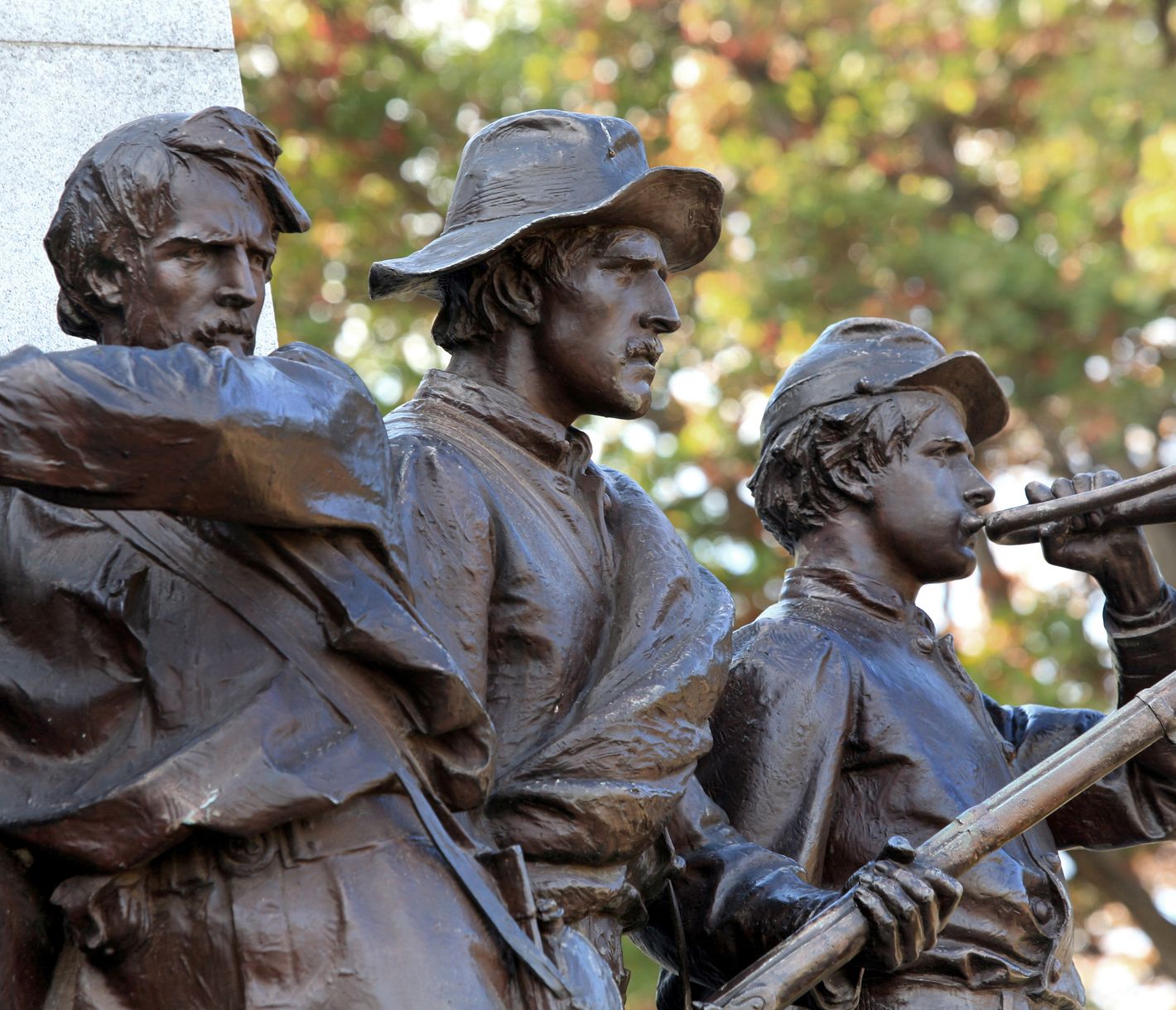 Das Virginia Monument in Gettysburg ist eines der eindrucksvollsten Denkmäler auf dem historischen Schlachtfeld.