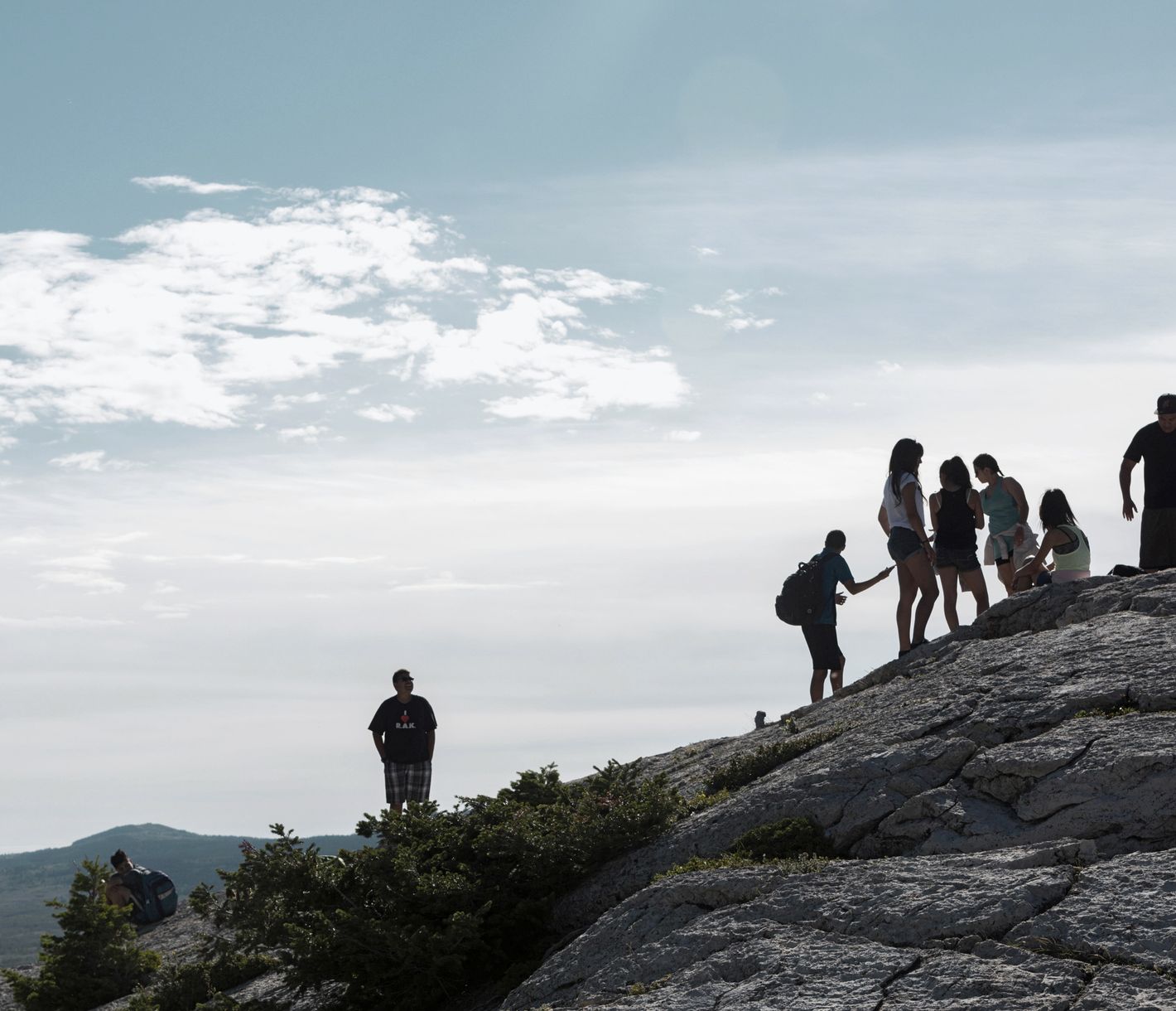 Bear's Hump mit Wanderer