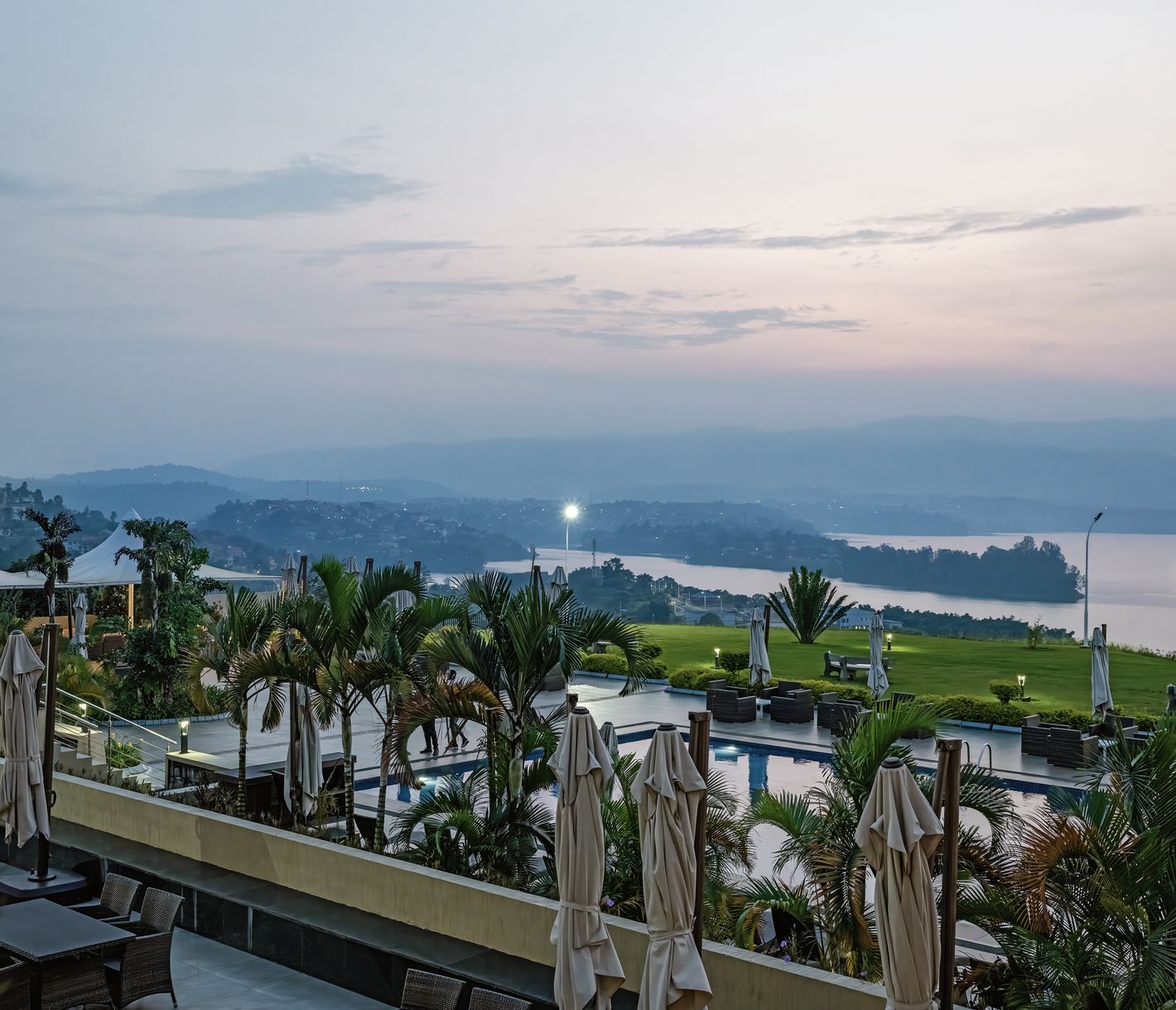 Vue du logement sur la baie de Cyangugu