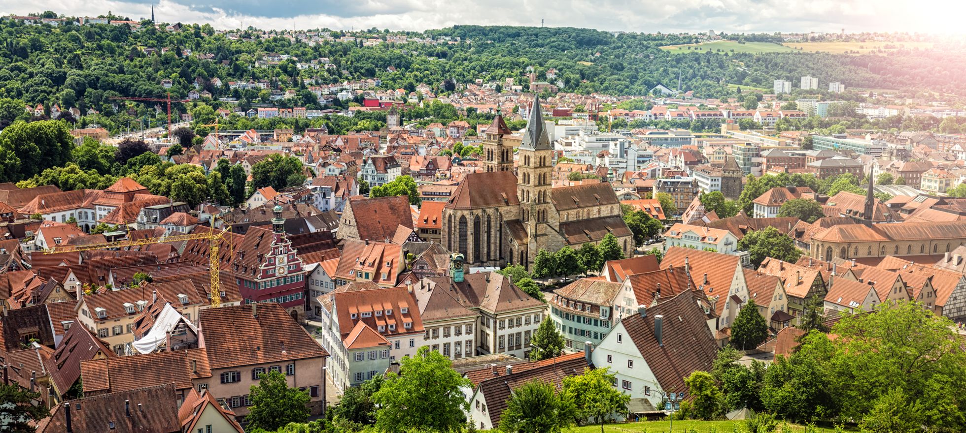 Blick auf Esslingen am Neckar.