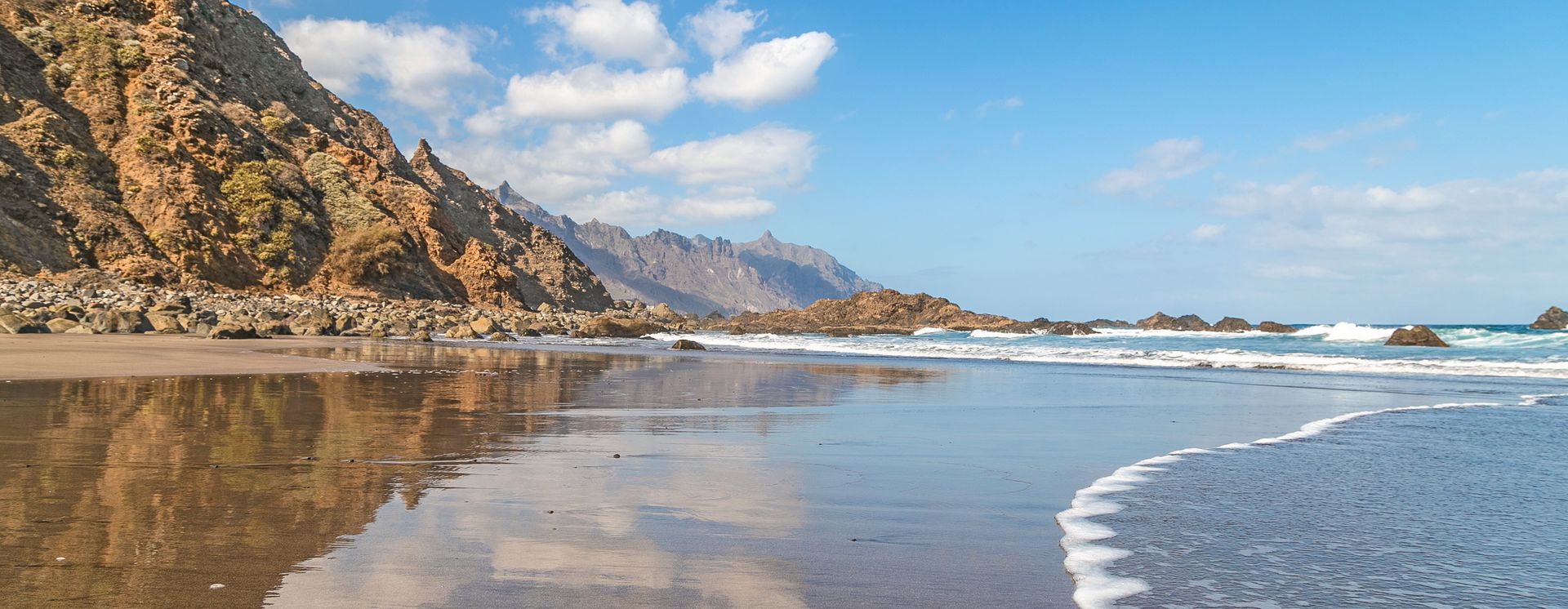 Vue sur la plage de Playa de Benijo