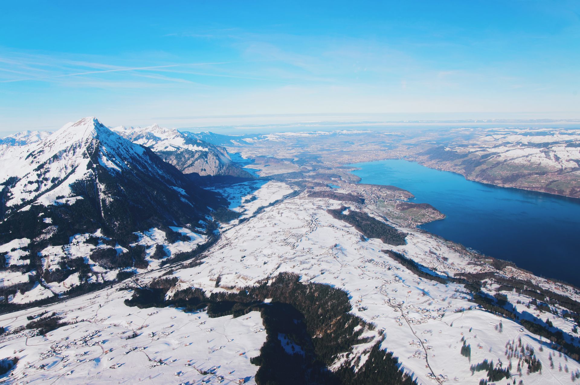 Berg Niesen im Winter