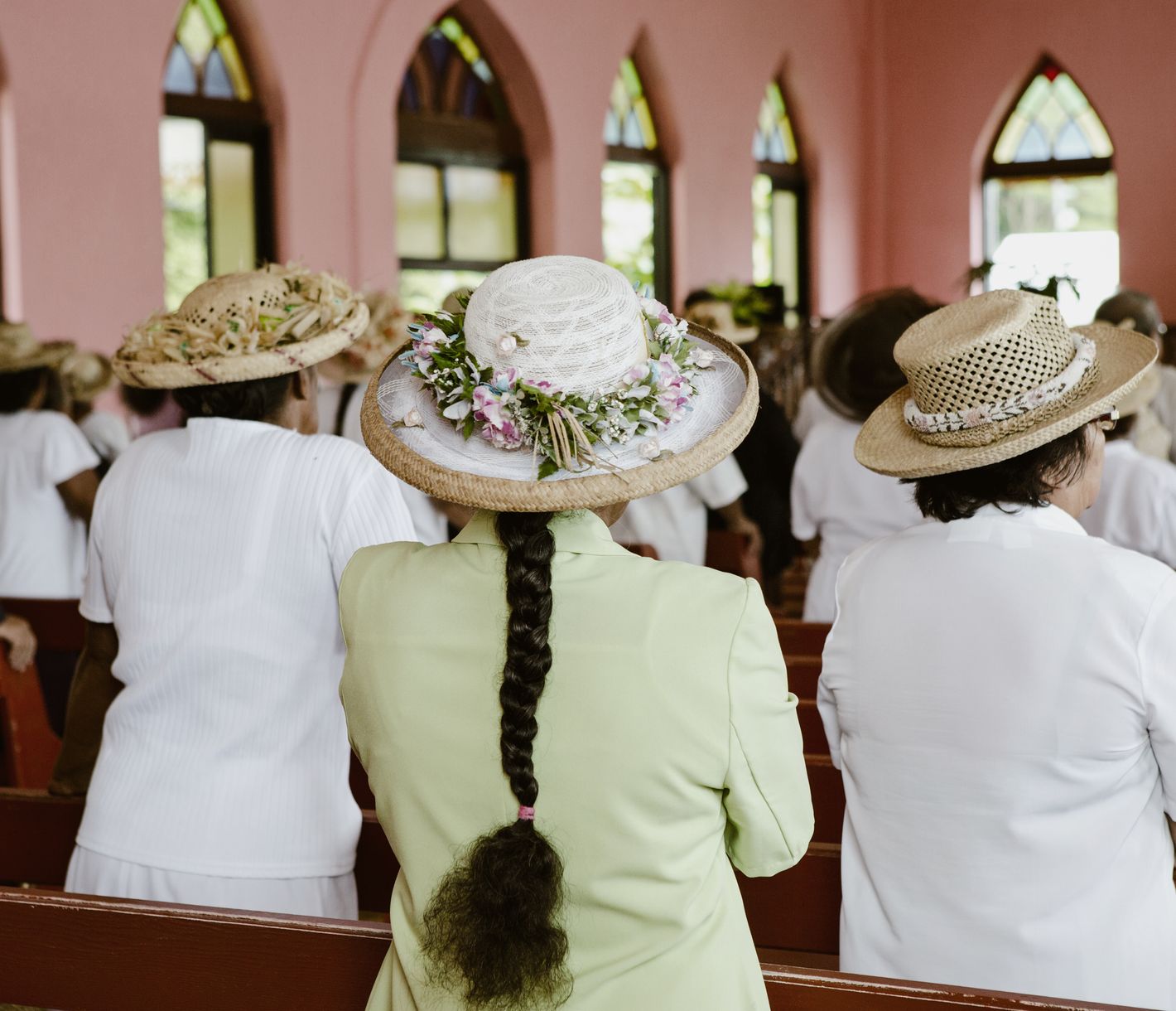 Kirchenbesuch auf Tahitianisch