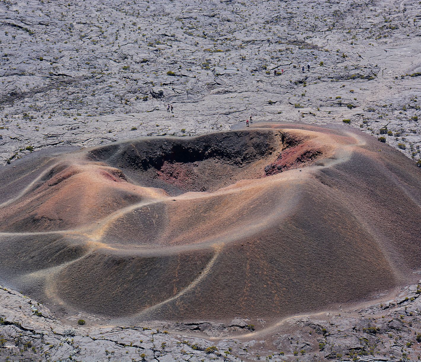 Der Vulkankegel Formica Leo liegt in der Caldera rund um den Piton de la Fournaise.