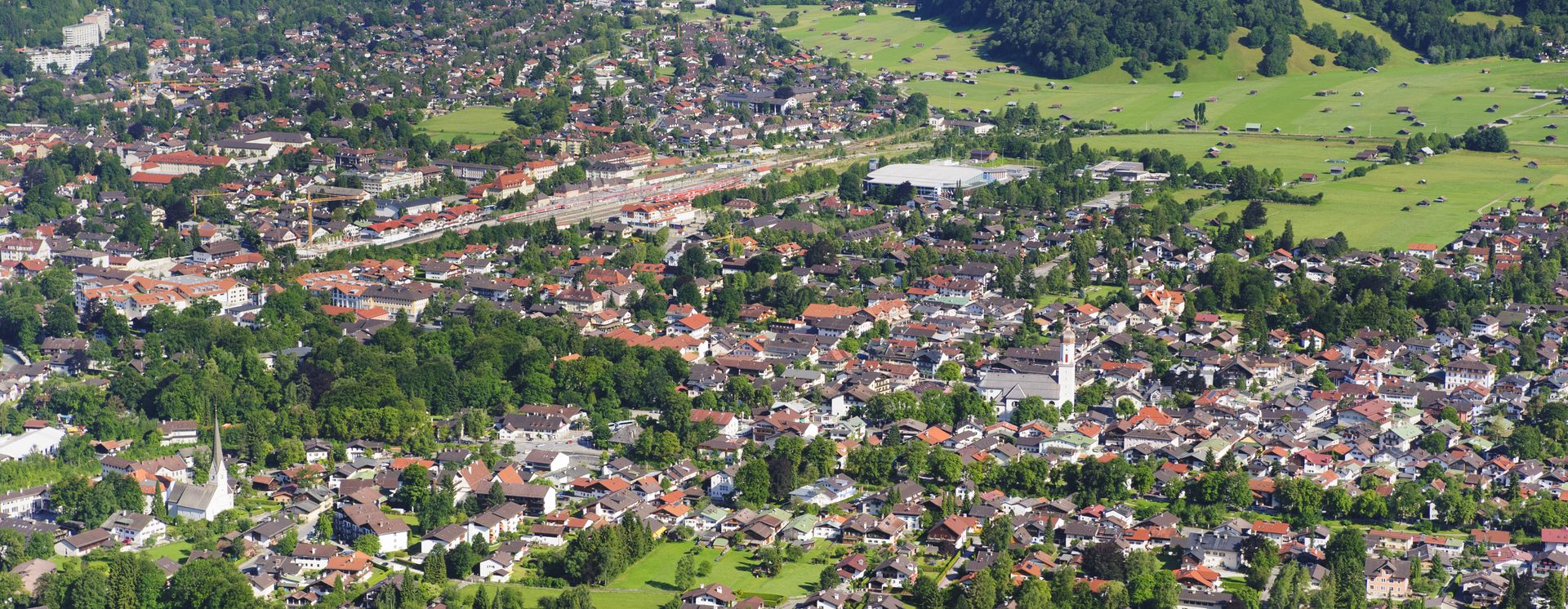 Blick auf Garmisch-Partenkirchen