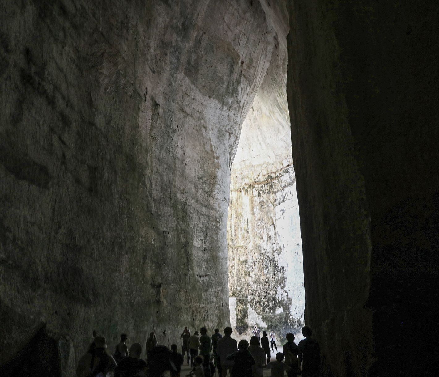 Das Ohr des Dionysius oder Orecchio di Dionigi in Syrakus, Sizilien