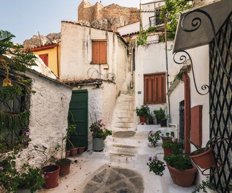 Verwinkelte Gassen in Anafiotika