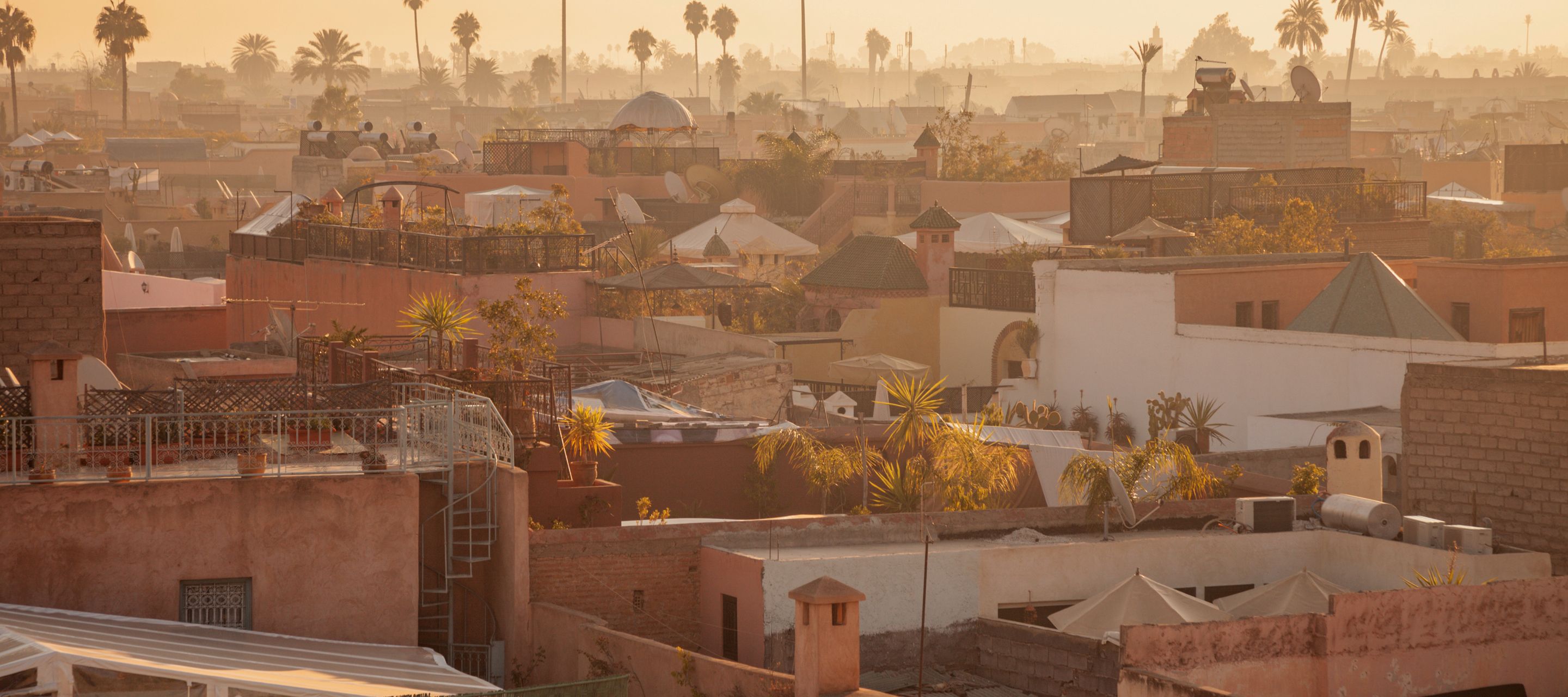 Marrakesch, Medina bei Sonnenuntergang