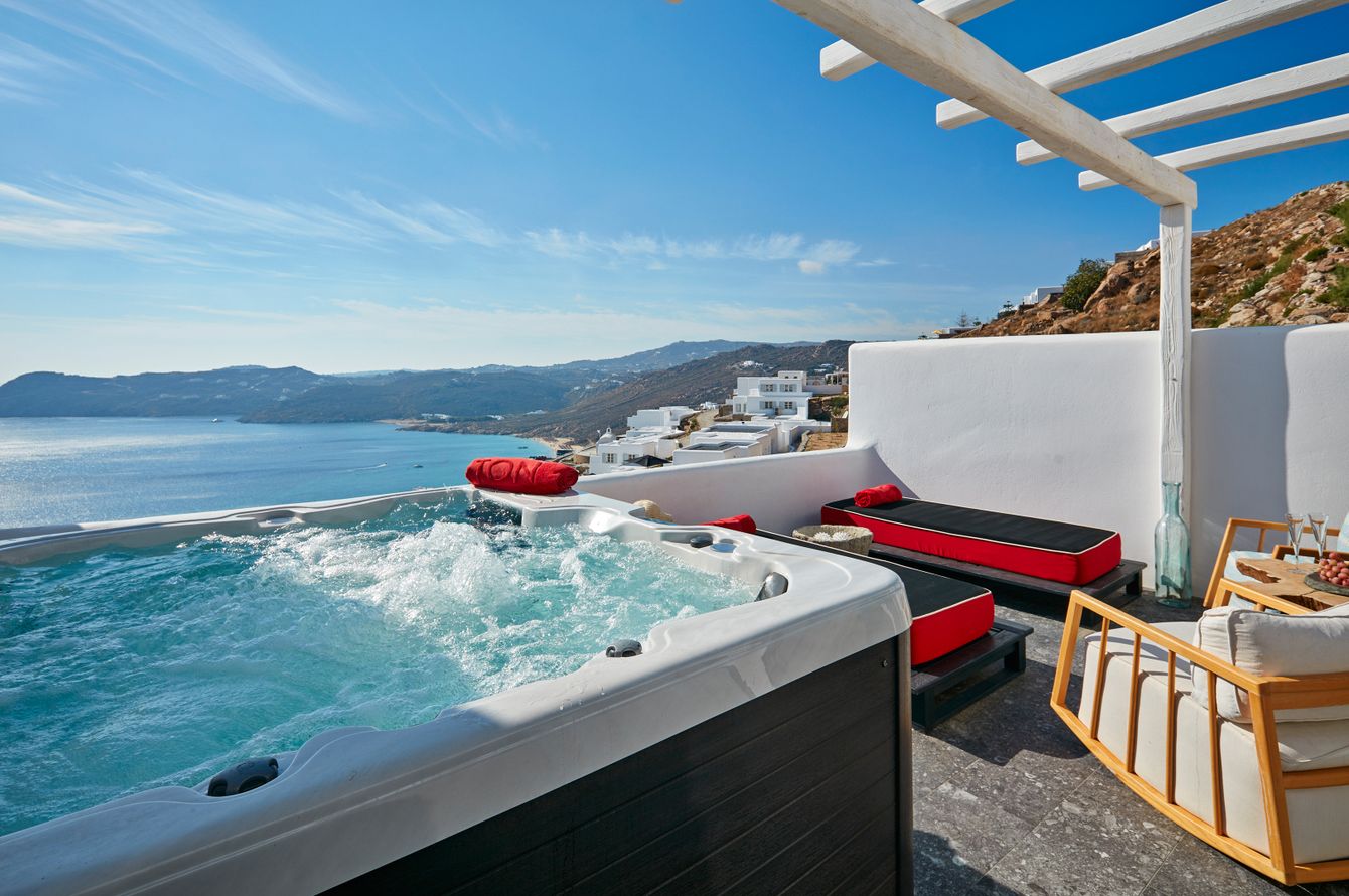 Zimmer mit Jacuzzi