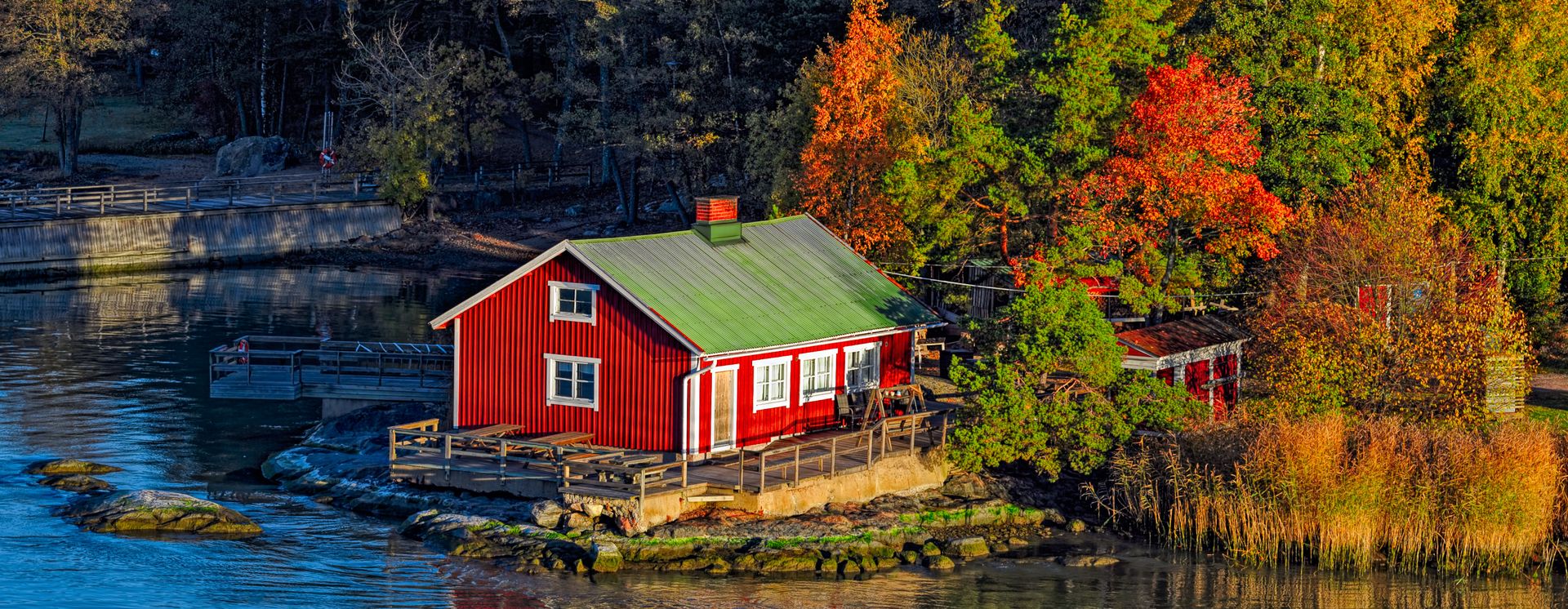 Maison d'été typique de l'île de Ruissalo près de Turku