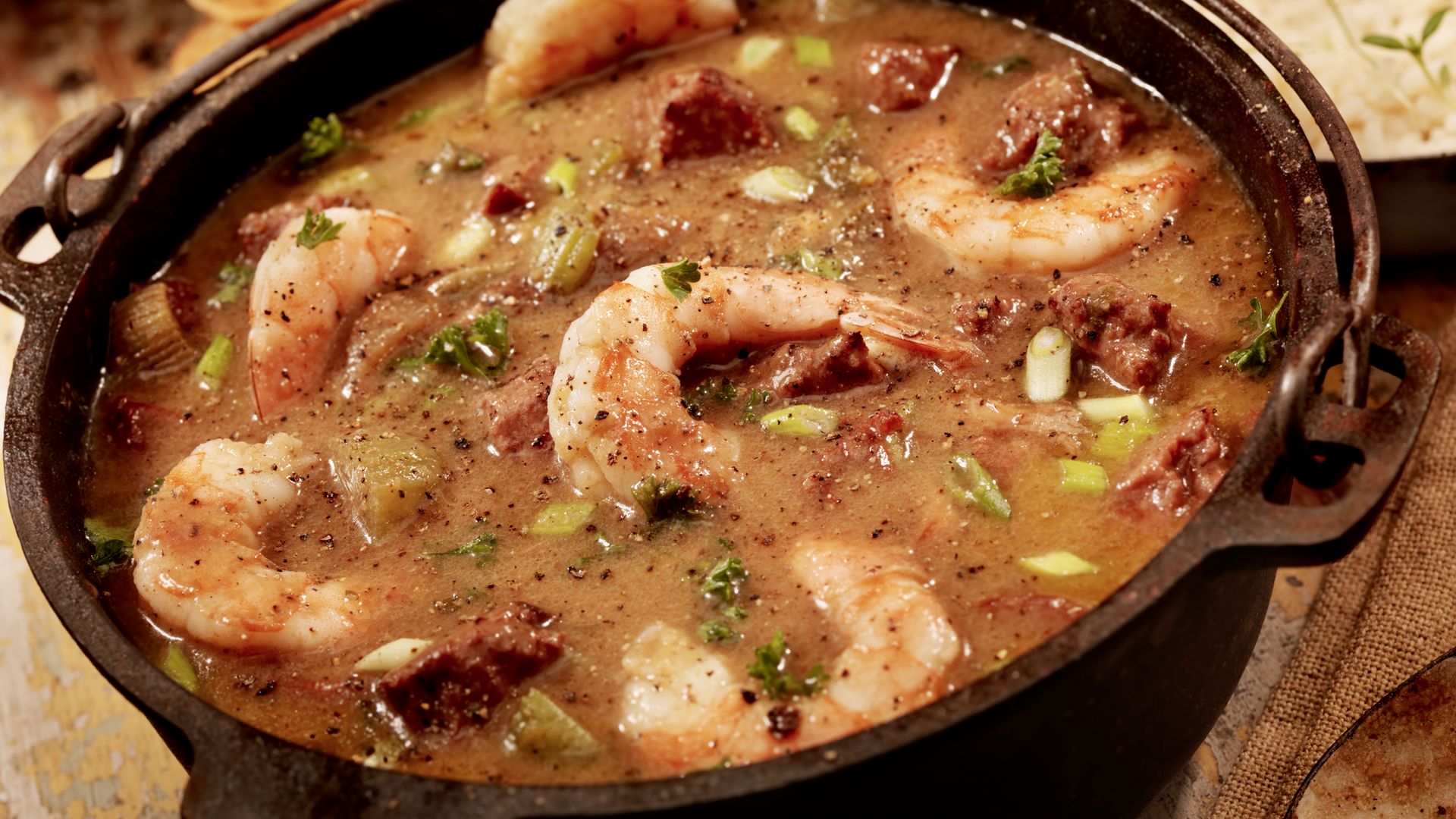 Gumbo, der leckere Eintopf gehört zu jeder Südstaaten-Reise.