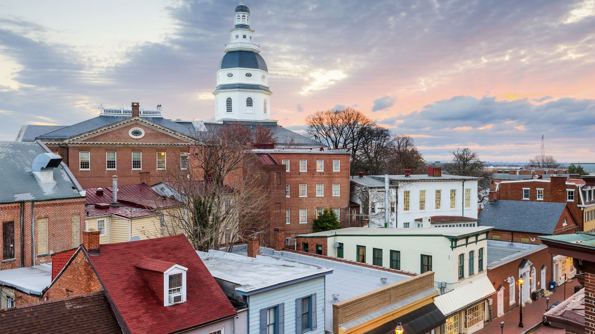 Annapolis, die Hauptstadt von Maryland, liegt direkt an der Chesapeake Bay.