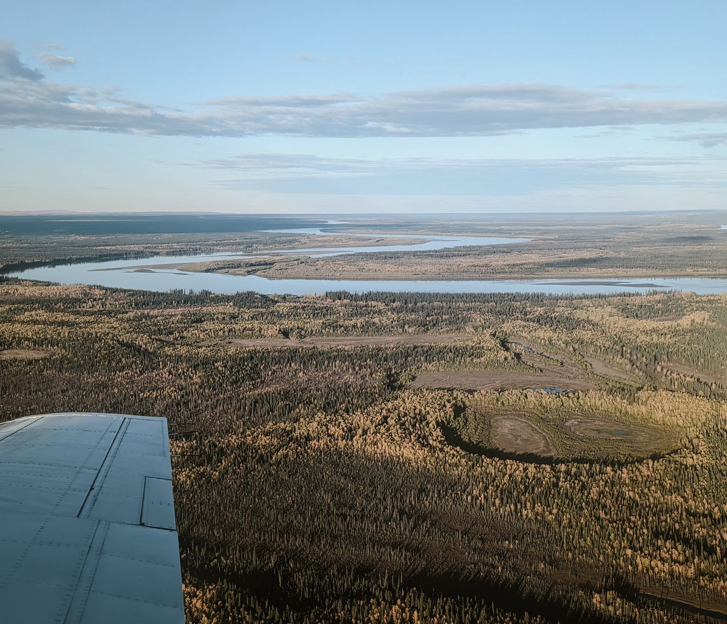 Der mächtige Yukon River zu Füssen